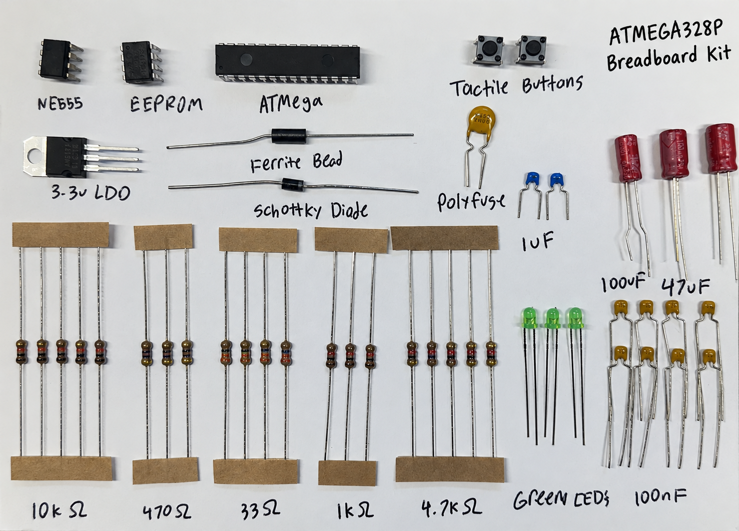 ATMEGA328P breadboard kit