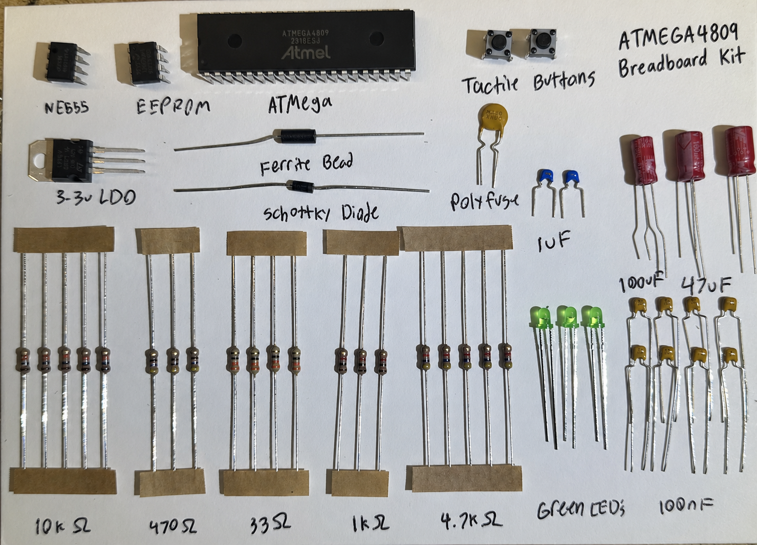 ATMEGA4809 breadboard kit